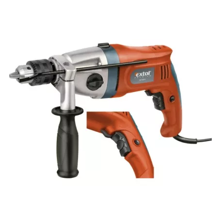 EXTOL 8890048 ütvefúrógép 1100W, 13mm kulcsos tokmány, 2 fokozatú, max. 3000 1/min., ID 1100 K