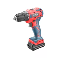   EXTOL akkus fúrócsavarozó, 12V, szénkefe mentes, Li-ion, 1db akku, 1db töltő, 2000 mAh; 35Nm 8891152