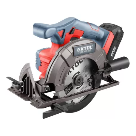 EXTOL 8891822 akkus körfűrészgép, Share20V, 20V, Li-ion, 1db akku, 1db töltő, 2000 mAh, 0-3650 ford/perc, 165 mm tárcsa