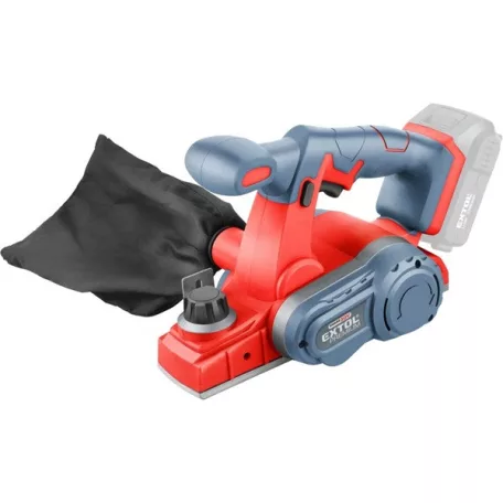 EXTOL 8891831 akkus gyalugép, Share20V, 20V, Li-ion, 10.000 ford/perc, kés: 60 mm, mélység: 0-1,25 mm, AKKU és TÖLTŐ NÉLKÜL