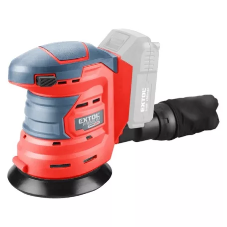 EXTOL 8891847 akkus rotációs (excentrikus) csiszoló, Share20V, 20V, Li-ion, 125 mm,ford.: 10.000 f/perc, AKKU és TÖLTŐ NÉLKÜL
