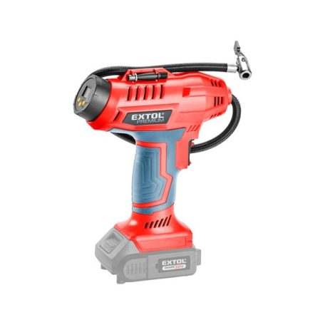 EXTOL akkus légkompresszor, Share20V, 20V, Li-ion, AKKU és TÖLTŐ NÉLKÜL!, akku és töltő külön rendelhető 8891875