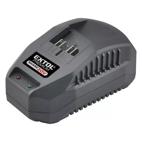 EXTOL 8891893 akkutöltő, Share20V 2,4A a 8891800, 8891802, 8891804, 8891818, 8891820, 8891840, 8891842 gépekhez és a 8891881 akkuhoz