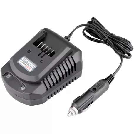 EXTOL PREMIUM akkutöltő, szivargyujtóról működik, Share20V 12V / 2,2A 8891898