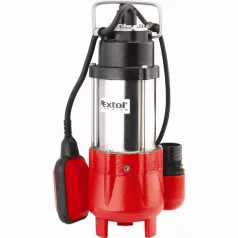   EXTOL 8895000 szennyvíz szivattyú, úszókapcsolóval, 250W, SP250F, szállító teljesítmény: 9m3/h, max. száll. 7,5 m