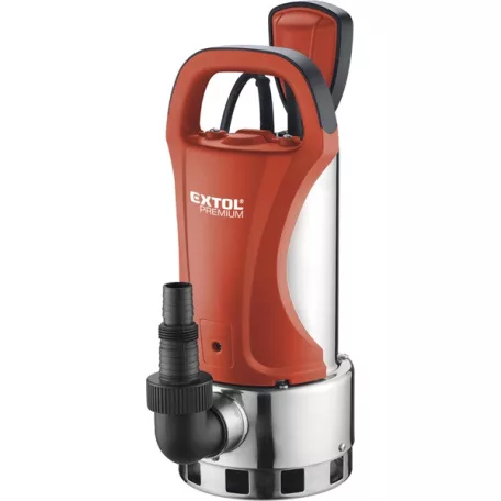 EXTOL 8895009 szennyvíz búvárszivattyú, úszókapcsolóval, 1100W, INOX ház, szállító teljesítmény: 18,5m3/h, max. száll.8m