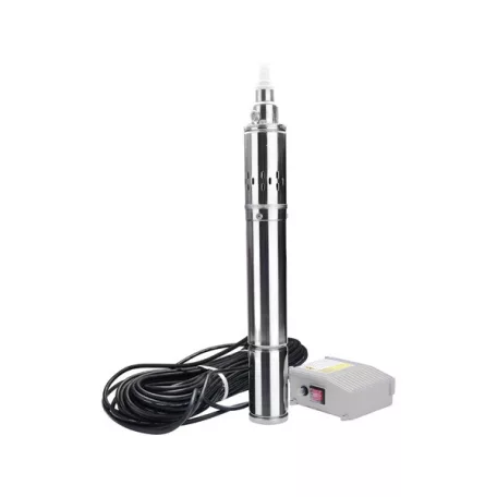 EXTOL 8895063 mélykúti csőszivattyú, 1350W, 4", 1,9m3/h, max. száll. 148m, leadott telj. 820W