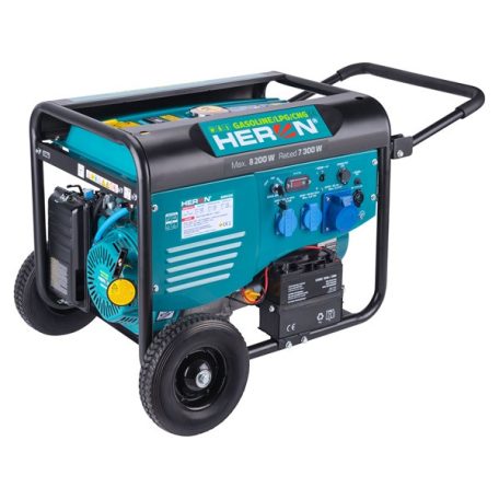Heron Benzin-gázmotoros áramfejlesztő, 8000 VA, 230 V, ATS előkészítéssel 8896326