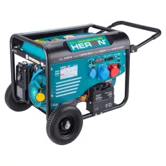   Heron benzin-gázmotoros áramfejlesztő, 8000 VA, távírányítható, 400/230 V 8896327