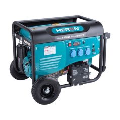  HERON 8896415 benzinmotoros áramfejlesztő, max 5500 VA, egyfázisú, elektromos önindítóval