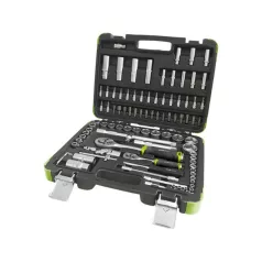   EXTOL 918094 dugókulcs klt., CV., racsnis 45fog ; 1/4" 1/2", 94db, 4-32mm, 32db bit (lapos, kereszt,imbusz,torx), gyertyakulcs16&21