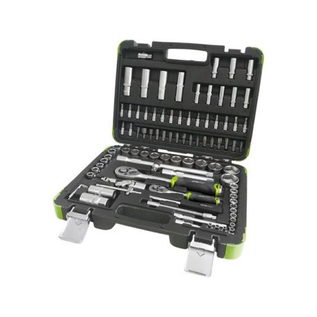 EXTOL 918094 dugókulcs klt., CV., racsnis 45fog ; 1/4" 1/2", 94db, 4-32mm, 32db bit (lapos, kereszt,imbusz,torx), gyertyakulcs16&21