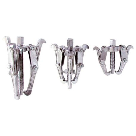 EXTOL 9788 csapágylehúzó klt., krómozott, 3db; 75mm 2 karmú, 100mm 3 karmú, 150mm 3karmú