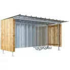 Kerékpártároló tető Manutan, alapkivitel