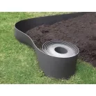 Ágyásszegély - Etik rugalmas műanyag világos szürke 15 cm x10 m