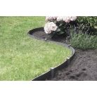 Ágyásszegély - Etik rugalmas műanyag antracit 15 cm x10 m