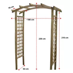 Pergola íves ECO 180x70x230 cm