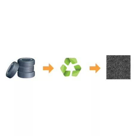 ReFlex Grid gumi járólap - 2x40x40 cm vörös