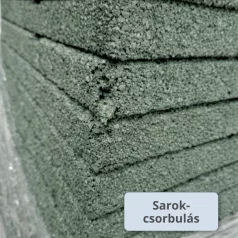   MÁSODOSZTÁLYÚ ReFlex Playzone45 esésvédő gumilap - 4,5x50x50 cm zöld