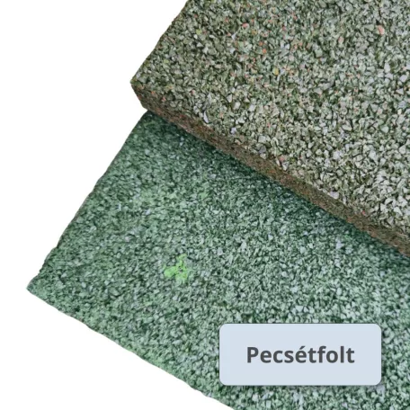 MÁSODOSZTÁLYÚ ReFlex Playzone45 esésvédő gumilap - 4,5x50x50 cm zöld