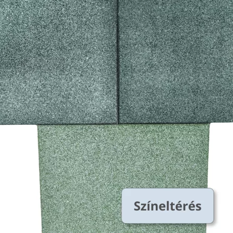 MÁSODOSZTÁLYÚ ReFlex Playzone45 esésvédő gumilap - 4,5x50x50 cm zöld