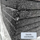 MÁSODOSZTÁLYÚ - ReFlex Playzone45 esésvédő gumilap - 4,5x50x50 cm fekete