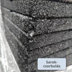   MÁSODOSZTÁLYÚ - ReFlex Playzone45 esésvédő gumilap - 4,5x50x50 cm fekete