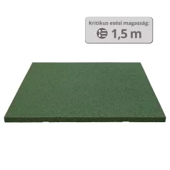   MÁSODOSZTÁLYÚ ReFlex Playzone45 esésvédő gumilap - 4,5x100x100 cm zöld 
