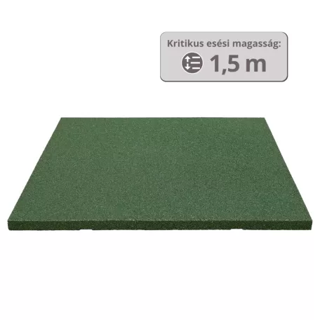 MÁSODOSZTÁLYÚ ReFlex Playzone45 esésvédő gumilap - 4,5x100x100 cm zöld 