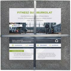 Gumilap ReFlex Fitnesz 2x50x50 cm szürke ST0 9db-os csomag