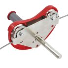 Drótkötélpálya lakossági használatra piros – tányérhintával