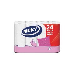Nicky toalettpapír 24 tekercs, 3 rétegű
