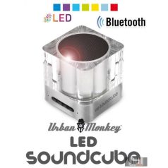   Easypix Urban Monkey LED Bluetooth SoundCube telefon kihangosító és hangszóró LED világítással