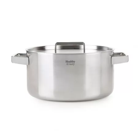 Healthy and tasty HT1004 24 cm-es rozsdamentes lábas fedővel