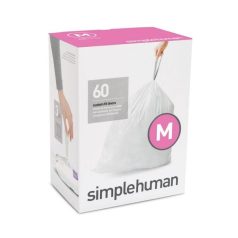   Simplehuman CW0261 M-típusú egyedi méretezésű szemetes zsák újratöltő csomag (60 db)
