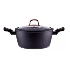   Perfect Home Golden Line tapadásmentes alumínium lábas üvegfedővel 24cm, 4L, indukciós 10434 