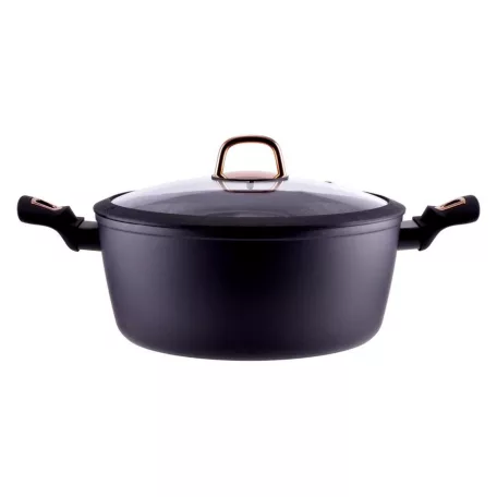 Perfect Home Golden Line tapadásmentes alumínium lábas üvegfedővel 28cm, 6,1L, indukciós 10439 