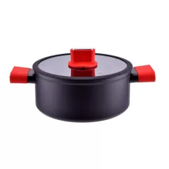   Perfect Home Straight Line tapadásmentes alumínium lábas üvegfedővel 24cm, 5L, indukciós 10440 