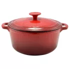 Perfect Home 12007 Zománcozott öntöttvas lábas 22 cm piros