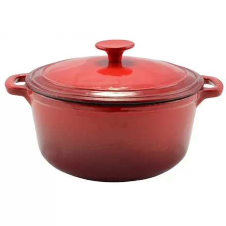 Perfect Home 12007 Zománcozott öntöttvas lábas 22 cm piros