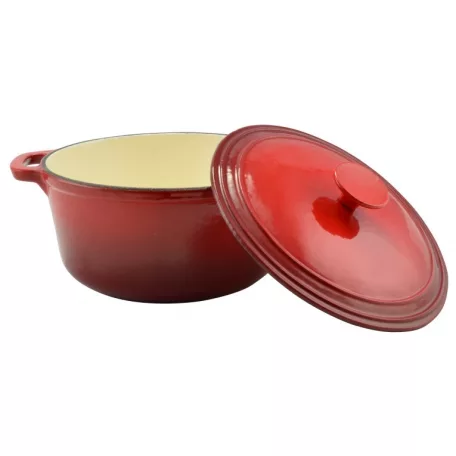 Perfect Home 12007 Zománcozott öntöttvas lábas 22 cm piros