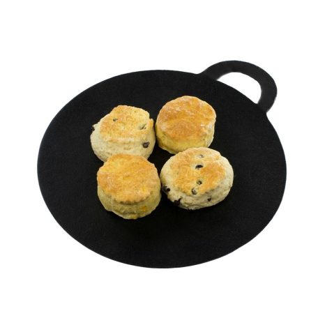 Perfect Home Öntöttvas grill lap kerek, füles 13093 