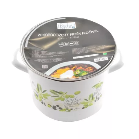 Perfect Home 13471 Zománc fazék 20 cm+fedő