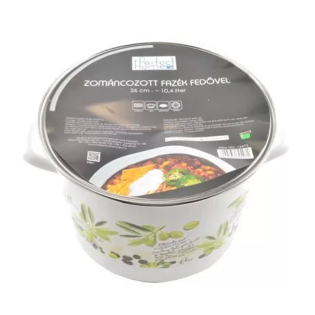 Perfect Home 13473 Zománc fazék 26 cm+fedő