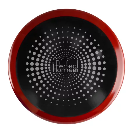Perfect Home Piros Zománcozott Lábas fedővel 24 cm 14458