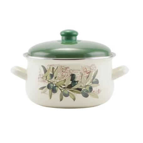 Perfect Home Oliva Zománcozott lábas 20 cm+fedő 14828