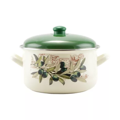 Perfect Home Oliva Zománcozott lábas 24 cm+fedő 14830