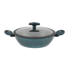   Perfect Home Sea Line tapadásmentes alumínium szeletsütő üvegfedővel 28cm indukciós 15555