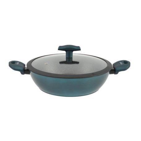 Perfect Home Sea Line tapadásmentes alumínium szeletsütő üvegfedővel 28cm indukciós 15555