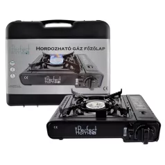   Perfect Home Hordozható gáz főzőlap rozsdamentes fekete 2,5 kW 17886